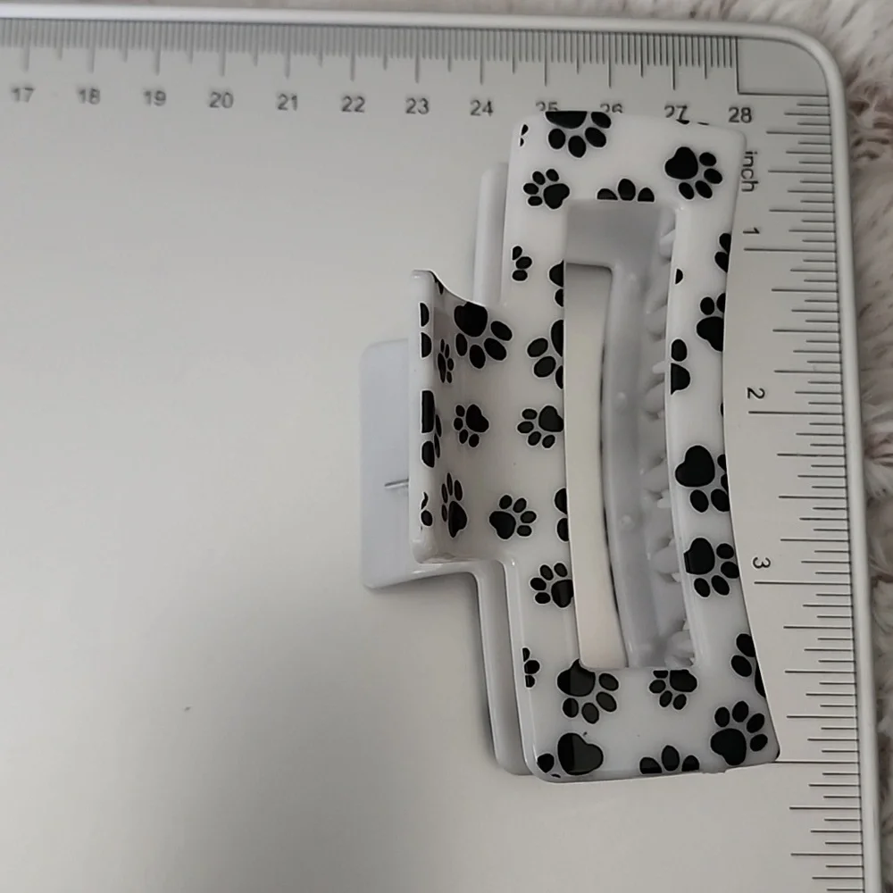 PAW PRINT ACRYLIC Claw Hair Clip